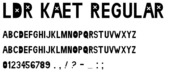 LDR KAET Regular font